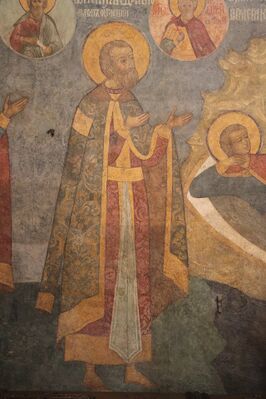 Князь Андрей Большой, фреска Архангельского собора.jpg