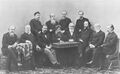 Комитет Литературного фонда. Крайний слева стоит писатель К. М. Станюкович