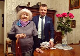Людмила Чёрная и журналист Андрей Марков (26 декабря 2018 года)