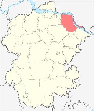 Мариинско-Посадский район Мариинско-Посадский муниципальный округ на карте