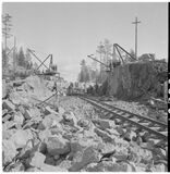Строительство участка Ууксу — Мегрега, 22 сентября 1942 год.