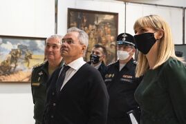 Министр обороны Российской Федерации С.К. Шойгу посетил Студию военных художников