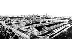 Завод братьев Бромлей на Малой Калужской улице. 1899 год.