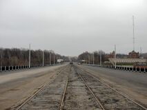 Мост через Казанку в период реконструкции