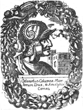 Гравюра из книги Муньоса «История семьи Колонна» (1658)