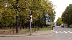 Октябрьский бульвар в Пушкине