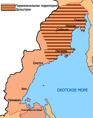 Охотско-Эвенский национальный округ на карте