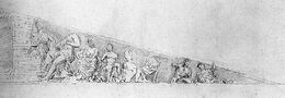 западного фронтона Парфенона, который изображал спор Афины с Посейдоном