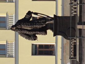 Памятник Трезини у дома Трезини