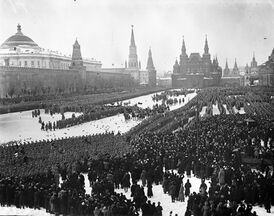 Парад революционных войск на Красной площади. 4 марта 1917 года
