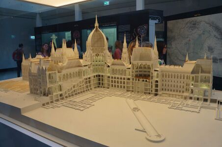 Модель здания в музее парламента