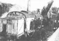Выполнение земляных работ железнодорожными частями с использованием парового экскаватора, январь 1915 года.