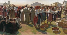 «Ярмарка в Воронежской губернии», 1925