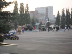Площадка с военной техникой
