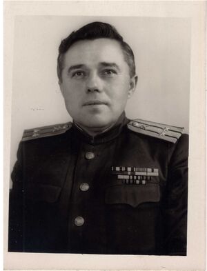 Гвардии подполковник А. В. Крыжановский. 1955 год