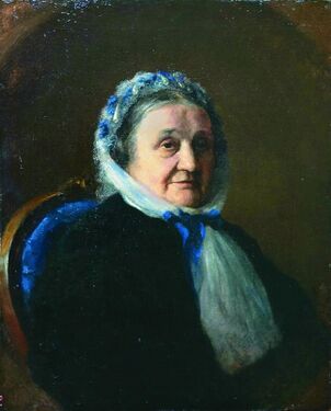 Портрет В. Н. Воейковой, бабушки художника, 1867 г.