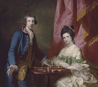 Портрет Уильяма Эрла Уэлби и его первой жены, Пенелопы, играющих в шахматы, 1769