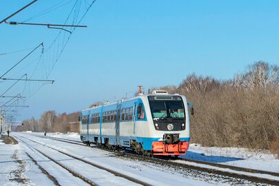 Рельсовый автобус РА2-066 на станции Албаба