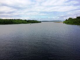 Р. Лужма и Панозеро (на дальнем плане)