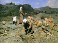 «Сбор угля бедными на отработанной шахте», 1894