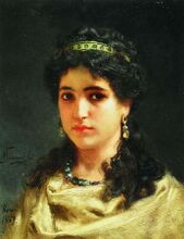 Семирадский, Г. И. Портрет молодой римлянки