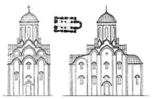 Реконструкция первоначального вида Спасо-Ефросиниевской церкви