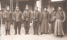 Солдаты бурят-монгольского полка Азиатской конной дивизии