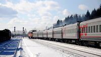Тепловоз ТЭП70-0533 с пассажирским поездом Воркута — Москва отправился со станции