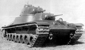 Танк Т-100 на испытаниях. НИИБТ Полигон в Кубинке, август 1939 года