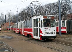 ЛВС-86К на веере трамвайного парка № 2