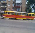 Трамвай ТатраТ3 на площади Толстого