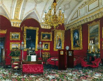 Виды залов Зимнего дворца. Кабинет великой княгини Марии Александровны