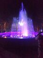Музыкальный фонтан с подсветкой на площади Победы (ныне площадь им. В. И. Ленина)