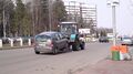 Эвакуация автотранспорта трактором Беларус на Молодёжной улице