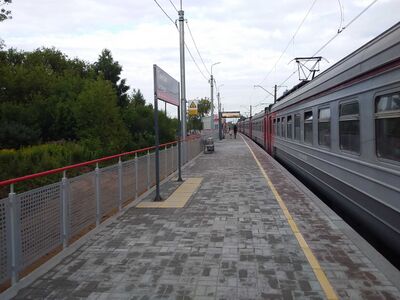 Электропоезд на Москву