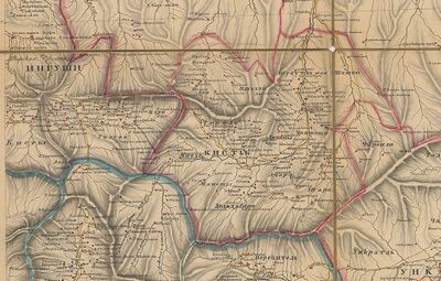 Терлой на карте 1847 года