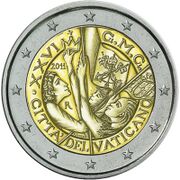 €2 Commemorative coin Vatican 2011.jpg