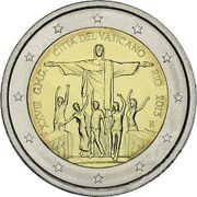 €2 commemorative coin Vatican 2013 World Youth Day.jpg