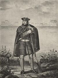 Фузилёр Л.-Гв. Преображенского полка, с 1700 по 1720 год.
