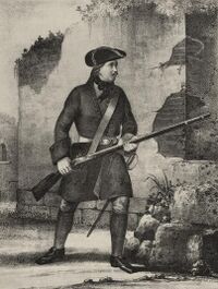 Фузилёр Л.-Гв. Семёновского полка, с 1700 по 1720 год.