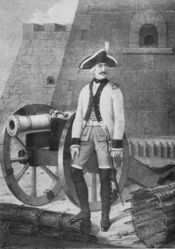 Артиллерист ландмилицского пехотного полка с 1763 по 1770 годы.