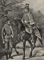 Унтер-офицер и Обер-офицер Сербского Гусарского полка, с 1763 по 1776 г.[19]