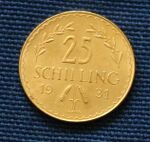 25 Schilling Vorderseite