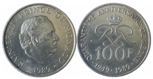 100fr Rainier III - 1989.png