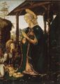 Мадонна поклоняющаяся младенцу Христу. 1475—98 гг., Авиньон, Пти Пале