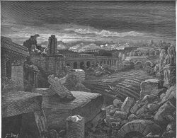 Видение разрушения Вавилона. Гравюра Гюстава Доре