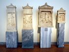 Надгробные стелы. Экспозиция Национального археологического музея в Афинах