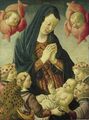 Мадонна с младенцем, ангелами и двумя херувимами. 1470—75 гг., Музей Нортона Саймона, Пасадена