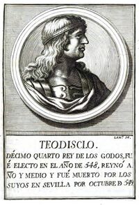 Теудигизел. Гравюра XVIII века