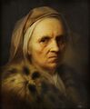 Бальтазар Деннер, «Портрет пожилой женщины», 1725